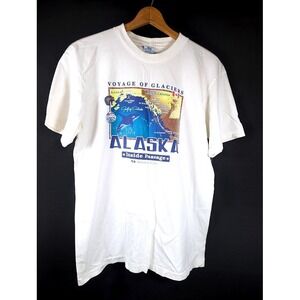 Vintage 90s Princess Cruises Alaska T Shirt XL Inside Passage Tourist Vacation